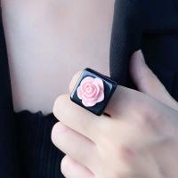 Akryl fingerring, mode smycken, fler färger för val, Storlek:7, Säljs av PC