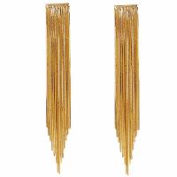 Brass Tassel Earring plated vintage & for woman 135mm Sold By Pair