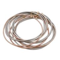 Brass Bracelet & Bangle, plated, fashion jewelry & for woman, mixed colors, nickel, lead & cadmium free, Length:Approx 190 mm, Sold By Set