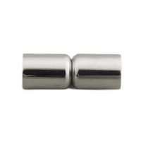 Stainless Steel Magnetic Clasp, 304 Stainless Steel, DIY, original color, 18.50x9mm, Hole:Approx 4x4mm, 10PCs/Lot, Sold By Lot