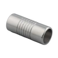Edelstahl Magnetverschluss, 304 Edelstahl, DIY, originale Farbe, 21x9mm, Bohrung:ca. 7.5x7.5mm, 10PCs/Menge, verkauft von Menge