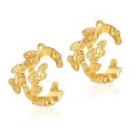Fashion Earring Cuff and Wraps, Brass, 18K gold plated, fashion jewelry & for woman, golden, nickel, lead & cadmium free, 14.30x10.30mm, Sold By Pair