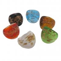 Finger Ring smykker, Lampwork, mode smykker & for kvinde, flere farver til valg, Ring inner diameter about 17-19mm, Solgt af PC