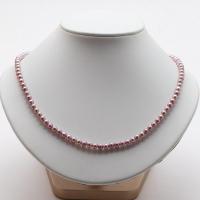 Naturalne perły słodkowodne perełki luźne, Perła naturalna słodkowodna, Lekko okrągły, DIY, fioletowy, pearl length 4-5mm, sprzedawane na około 36-38 cm Strand