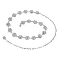 Body Chain Jewelry, Aluminum, Flower, plated, fashion jewelry, more colors for choice, nickel, lead & cadmium free, Length:120 cm, Sold By PC