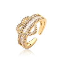 Cubic Zirconia Micro Pave Brass Ring, plated, fashion jewelry & different designs for choice & micro pave cubic zirconia, more colors for choice, nickel, lead & cadmium free, Ring inner diameter:17 ~19mm, Sold By PC