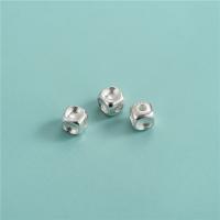 925 Sterling Silver Beads, plated, DIY, more colors for choice, Width of pair hole: 5.8 mm, Hole:Approx 1.8mm, Sold By PC