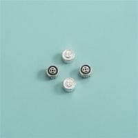 Perles en argent sterling 925, Placage, DIY, plus de couleurs à choisir, Width: 4.8 mm thickness: 3.2 mm, Trou:Environ 1.4mm, Vendu par PC