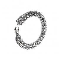 Stainless Steel Jewelry Bracelet 304 Stainless Steel plated & for man original color Sold By PC