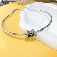 Kragen Halskette, Titanstahl, mit Verlängerungskettchen von 5cm, Modeschmuck & für Frau, keine, Länge:ca. 38 cm, verkauft von PC