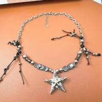 Titanium Steel Necklace, with 5cm extender chain, fashion jewelry & for woman, Length:Approx 45 cm, Sold By PC