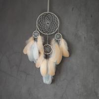 Fashion Dream Catcher Feather with Cotton Thread & Iron for home and office & hollow mixed colors Sold By PC