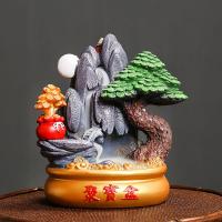 Backflow Incense Burner, Resin, half handmade, for home and office & durable, 139x89x153mm, Sold By PC
