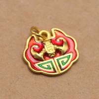 Zinc Alloy Enamel Pendants gold color plated embossed & DIY mixed colors Sold By PC