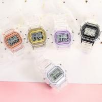 Women Wrist Watch Silicone with Organic Glass Square Chinese movement & for woman & waterproof Dial mm Length Approx 14-22 cm Sold By PC