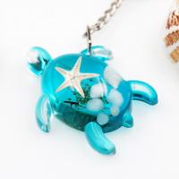 Resin Key Clasp with Zinc Alloy Turtle Unisex mixed colors Sold By Lot