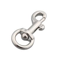 Stainless Steel Key Clasp, 304 Stainless Steel, DIY, original color, 44x17mm, Hole:Approx 11.5x6mm, 5PCs/Lot, Sold By Lot