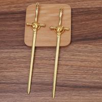 Hair Stick Findings Zinc Alloy plated DIY & for woman nickel lead & cadmium free Sold By Bag