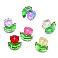 Fashion Glass Beads, Flower, DIY, nickel, lead & cadmium free, Sold By Bag