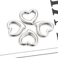 Stainless Steel Heart Pendants, 304 Stainless Steel, polished, DIY, original color, Sold By PC
