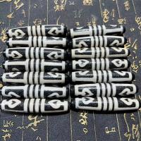 Abalorios Tibetanos Dzi de Ágata, Ágata Tibetana, Tambor, Bricolaje & diferentes patrones para la opción, 80mm, Vendido por UD