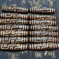 Natural Tibetan Agate Dzi Beads, Drum, DIY & different designs for choice, 80mm, Sold By PC