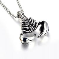 304 Stainless Steel Necklace, Scorpion, fashion jewelry & for man, original color, Length:Approx 23.6 Inch, Sold By PC