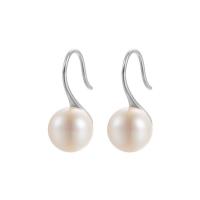 Sladkovodní Pearl náušnice, módní šperky & různé velikosti pro výběr & pro ženy, bílý, Prodáno By Pair