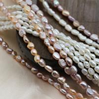Barock odlad sötvattenspärla pärlor, Freshwater Pearl, DIY, fler färger för val, Pearls diameter about 3-4 mm, Såld Per Ca 37 cm Strand