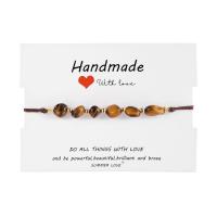Gemstone Bracelets, Natural Stone, with Knot Cord, Bohemian style & Unisex & adjustable, more colors for choice, 95x70mm, Length:Approx 16-28 cm, Sold By PC