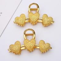 Hair Claw Clips Zinc Alloy with Plastic Pearl Heart plated Korean style & for woman nickel lead & cadmium free Sold By Bag
