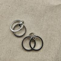 Zinc Alloy Pendants Round silver color plated DIY & for man Sold By PC