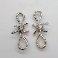 Earring Jewelry Zinc Alloy silver color plated DIY Sold By PC