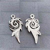 Tibetan Style Pendants, silver color plated, DIY, 50x23mm, Sold By PC