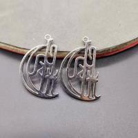 Zinc Alloy Pendants silver color plated DIY Sold By PC
