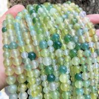 Agate Beads, Round, DIY & different size for choice, green, Sold By Strand