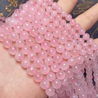 Perline di quarzo rosa naturale, Cerchio, DIY & formato differente per scelta, rosa, Venduto da filo