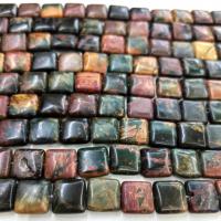 Gemstone Jewelry Beads, Red Pine,  Square, DIY & different size for choice, brown, Sold By Strand