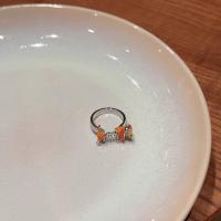 Ring Finger mosiądz, Powlekane, biżuteria moda & dla kobiety & emalia, dostępnych więcej kolorów, bez zawartości niklu, ołowiu i kadmu, Inner diameter:18mm, sprzedane przez PC