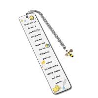 Stainless Steel Bookmark, 304 Stainless Steel, fashion jewelry, nickel, lead & cadmium free, Key chain size:2.6x13x0.08cm, Sold By PC