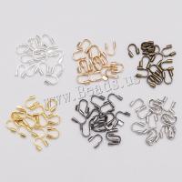 Iron Thread Guard, plated, durable & DIY, more colors for choice, nickel, lead & cadmium free, 4.50x4mm, 100PCs/Bag, Sold By Bag