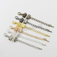 Iron Extender Chain with Zinc Alloy plated DIY nickel lead & cadmium free Sold By Bag