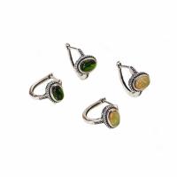 925 Sterling Silver Lever Back Earring with Gemstone & for woman gemstone size Sold By Pair