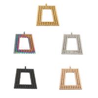 Bijoux pendentifs en acier inoxydable , Acier inoxydable 304, DIY & creux, plus de couleurs à choisir, 27x20mm, Trou:Environ 2mm, Vendu par PC