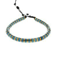 Bracelets Woven Ball hématite, avec cordon en cuir & alliage de zinc, Placage, Réglable & bijoux de mode & unisexe, couleurs mélangées, Longueur:Environ 16.5 cm, Vendu par PC