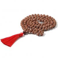 Fashion Fringe Necklace, Rudraksha, with Polyester, Tassel, fashion jewelry & Unisex, more colors for choice, 6mm, 108PCs/Strand, Sold Per Approx 31.5 Inch Strand