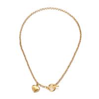 Edelstahl Schmuck Halskette, 304 Edelstahl, Herz, Modeschmuck & für Frau, keine, 15mm, Länge:ca. 17.72 ZollInch, verkauft von PC