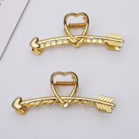 Hair Claw Clips Zinc Alloy arrowhead plated Korean style & for woman nickel lead & cadmium free Sold By Bag