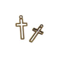 Zinc Alloy Cross Pendants plated DIY & hollow nickel lead & cadmium free Approx Sold By Bag