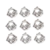 Tibetan Style Pendants, mushroom, antique silver color plated, DIY, 21x20x1.50mm, Hole:Approx 1.4mm, Approx 100PCs/Bag, Sold By Bag